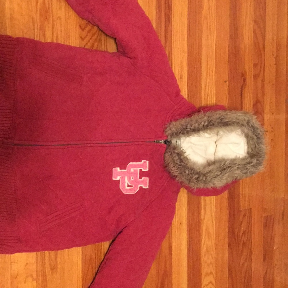 Pink winter coat